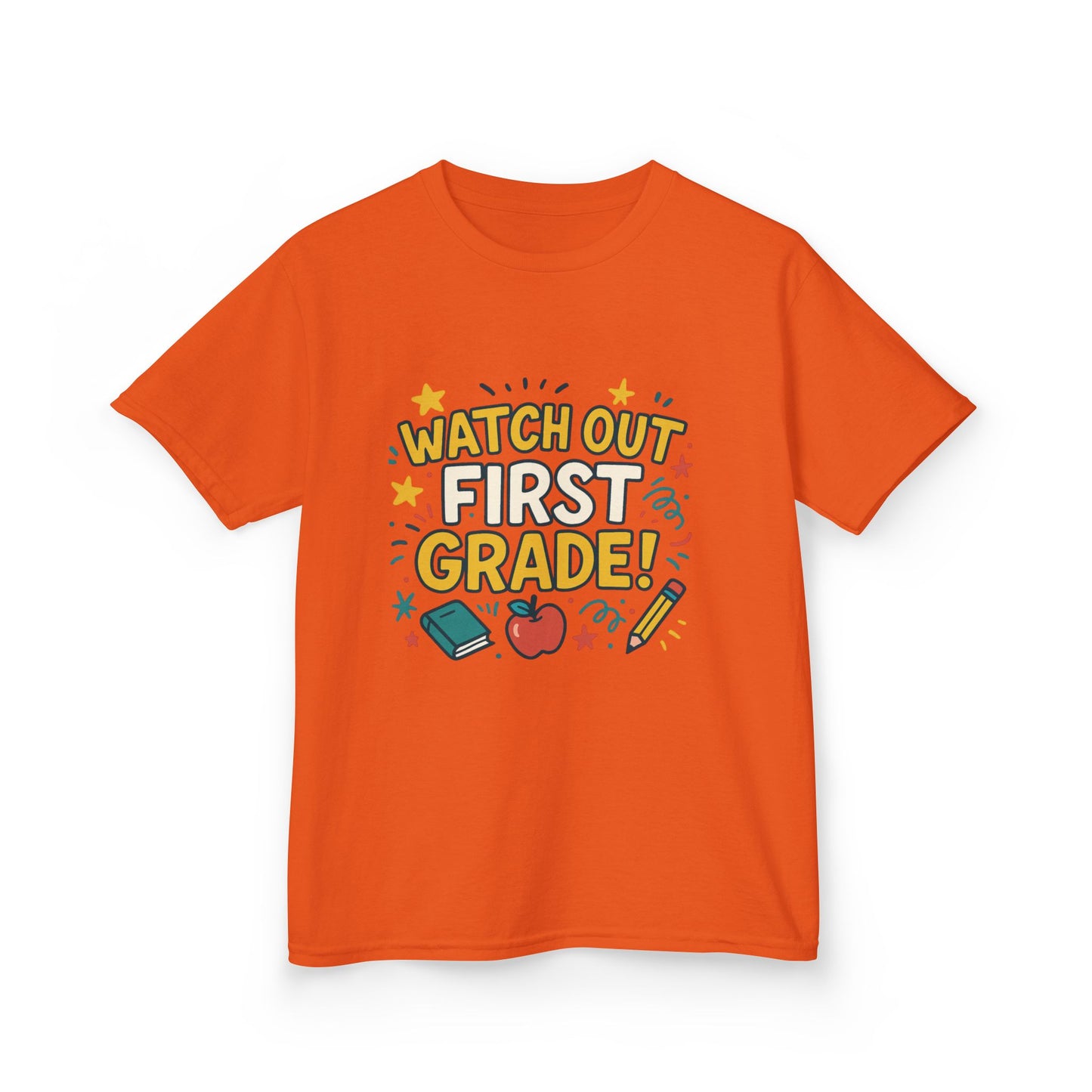 Kids First Grade Tee, Fun Kids Shirt, Back to School Tee, Motivational Kids T-Shirt, Gift for Young Students, Classroom Apparel