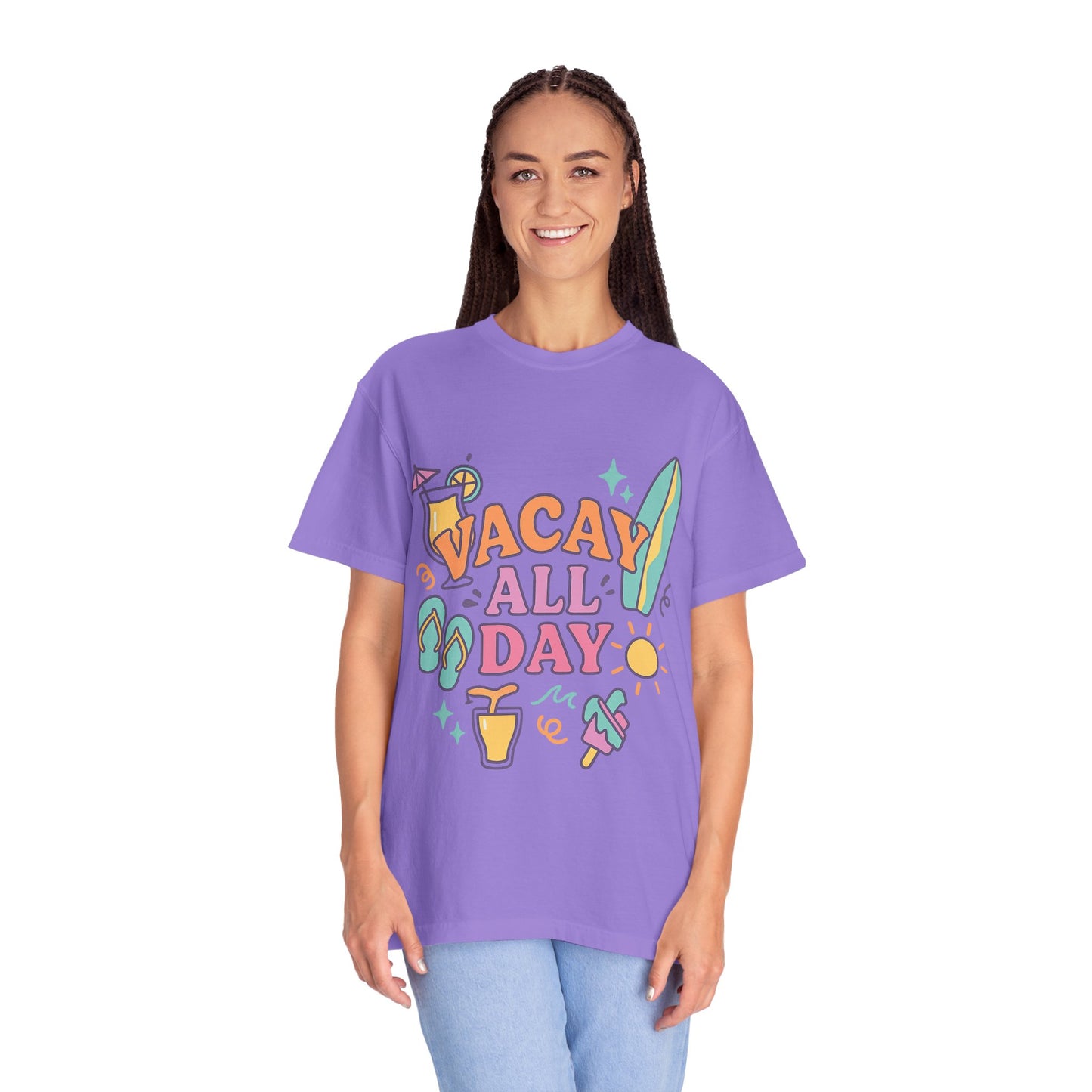 Cool Vacation Vibes T-shirt - Casual Summer Tee, Unisex Apparel, Beach Outfit, Travel Shirt, Fun Gift for Holidays