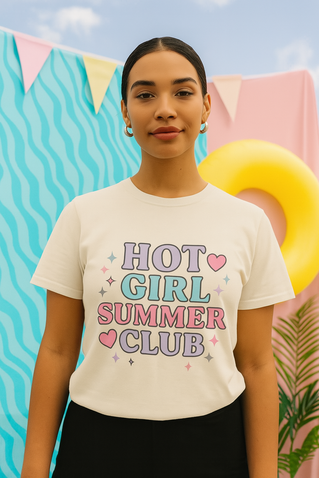Hot Girl Summer Club Comfort Colors T-Shirt, Trendy Summer Tee, Unisex Graphic Shirt, Vibe T-Shirt, Summer Fashion, Casual Outfit, Fun Gift