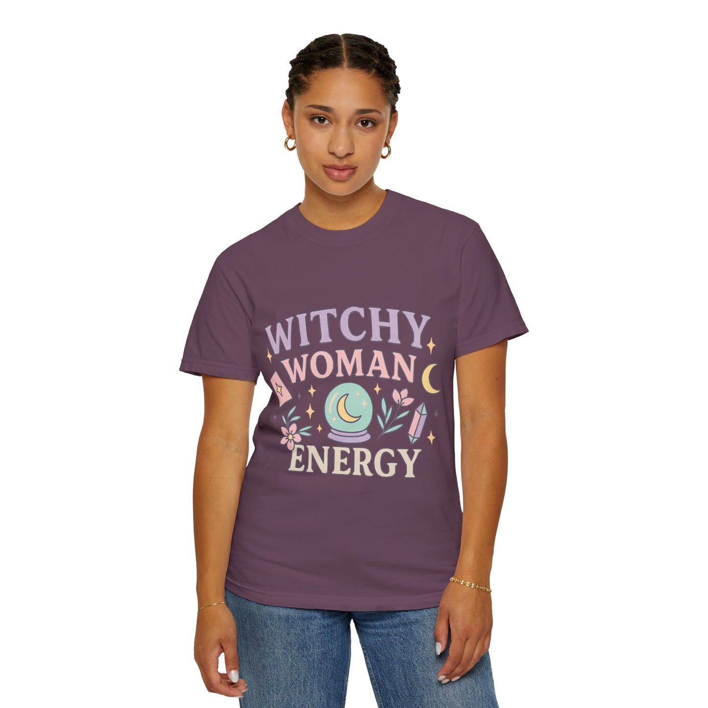 Witchy Woman Energy Comfort Colors T-Shirt | Boho Style Tee, Gift for Her, Astrology Shirt, Eco-Friendly Top, Casual Wear