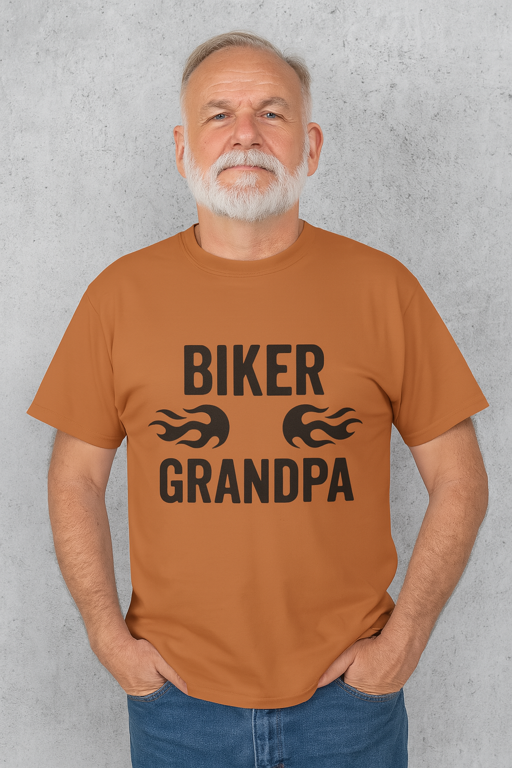 Biker Grandpa T-Shirt | Cool Gift for Motorcycle Lovers, Father's Day, Grandpa Birthday, Casual Wear, Unique Apparel