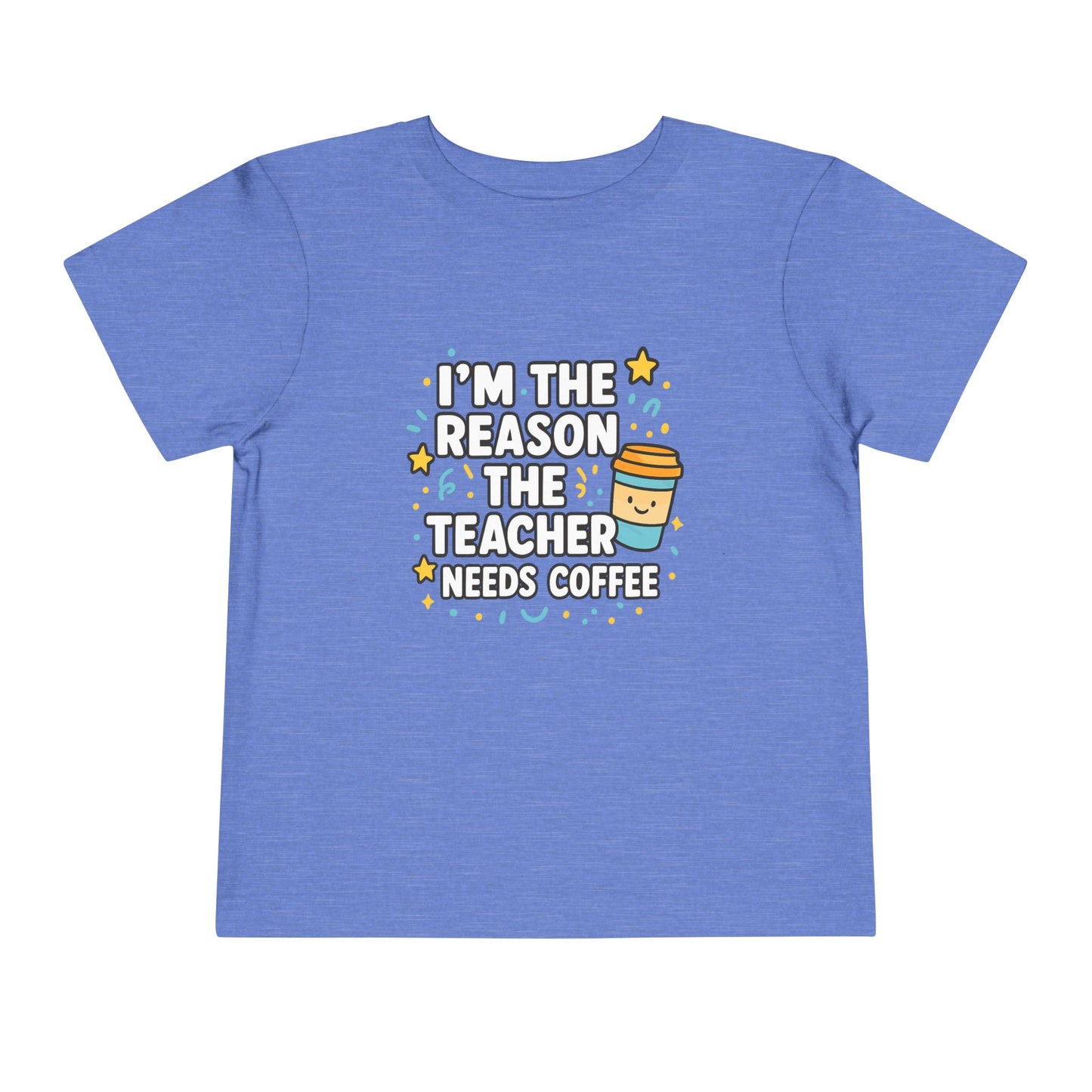 Toddler Teacher Appreciation Tee, Cute Toddler T-Shirt, Gifts for Teachers, Funny Kids Tee, Back to School Outfit, Coffee Lover Shirt