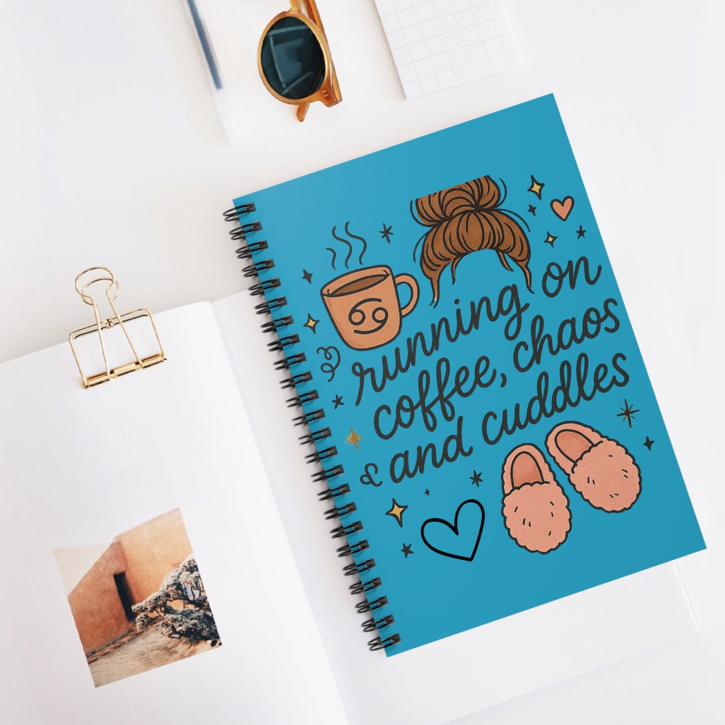 Cozy Coffee Lover's Notebook - Cute Spiral Journal for Creativity, Gifts for Writers, Home Office Decor, Self-Care Essentials, Cute [...]