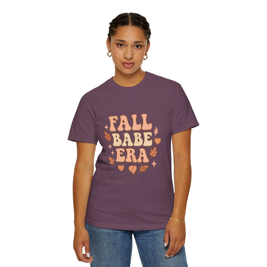 Fall Babe Era Comfort Colors T-shirt, Cozy Autumn Tee, Seasonal Fashion, Cute Graphic Shirt, Thanksgiving Outfit
