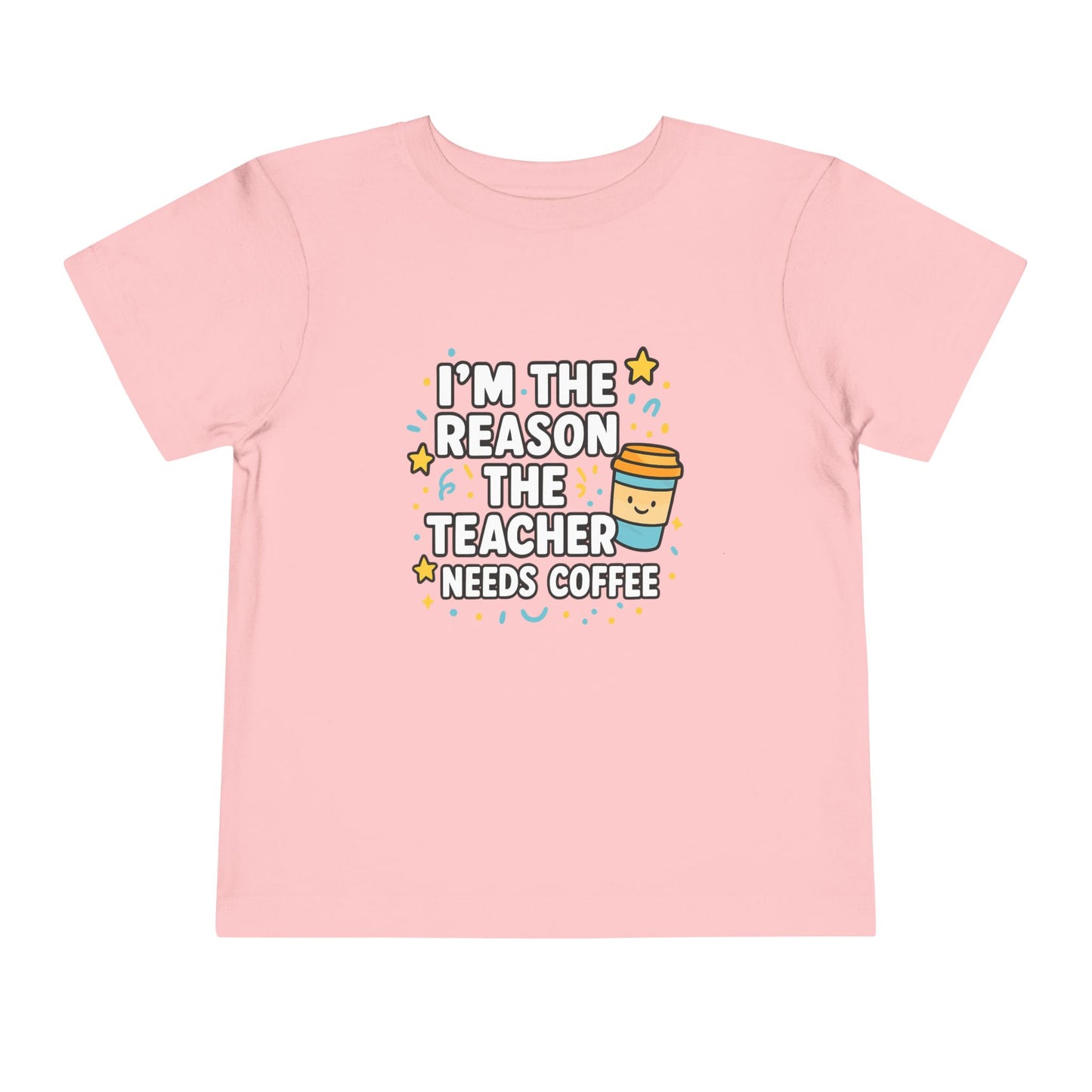 Toddler Teacher Appreciation Tee, Cute Toddler T-Shirt, Gifts for Teachers, Funny Kids Tee, Back to School Outfit, Coffee Lover Shirt