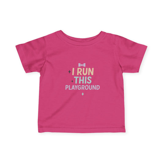 Playground Master Infant Tee, Cute Baby T-Shirt, Toddler Playwear, Gift for New Parents, Toddler Birthday Party