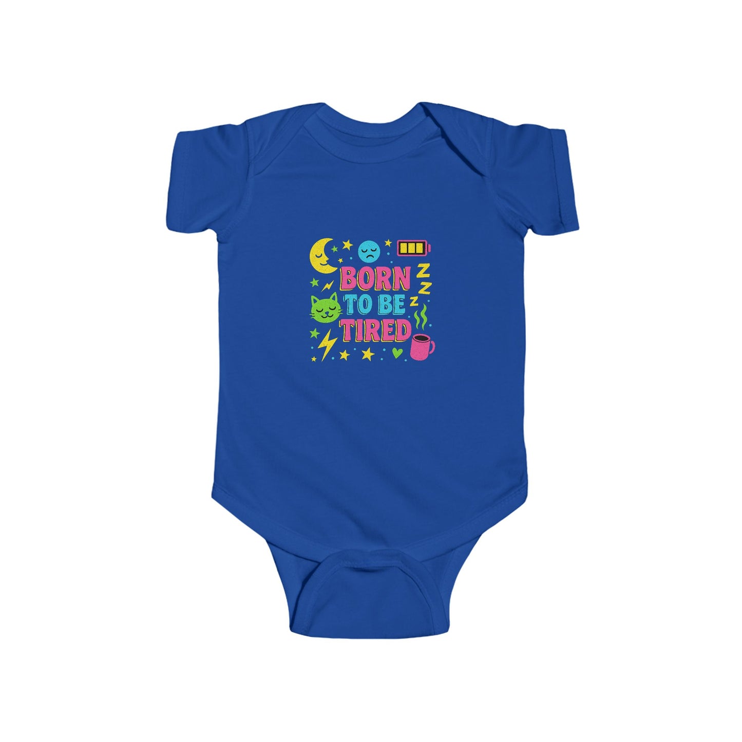 Born to Be Tired Infant Bodysuit, Baby Clothes, Cute Baby Gift, Newborn Outfit, Funny Baby Bodysuit, Baby Shower Gift Idea