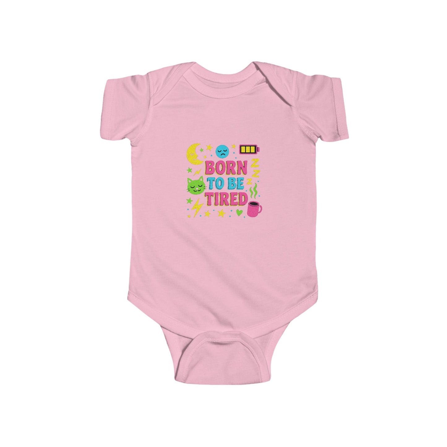 Born to Be Tired Infant Bodysuit, Baby Clothes, Cute Baby Gift, Newborn Outfit, Funny Baby Bodysuit, Baby Shower Gift Idea