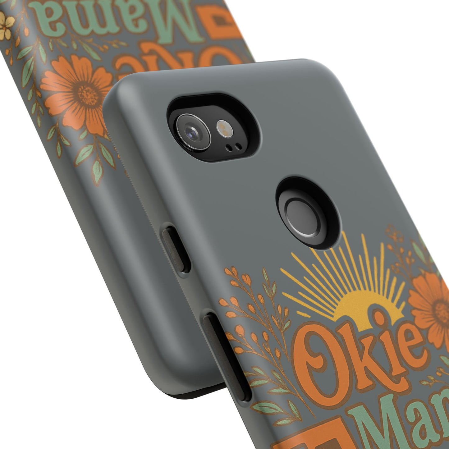Floral Phone Case for Okie Mamas, Custom Tough Case, Gift for Mothers Day, Birthday, Stylish Phone Cover, Nature-Inspired Design