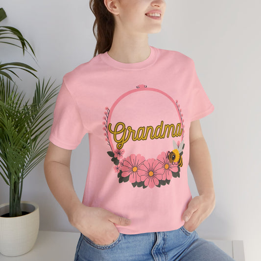Grandma Floral Bee Shirt