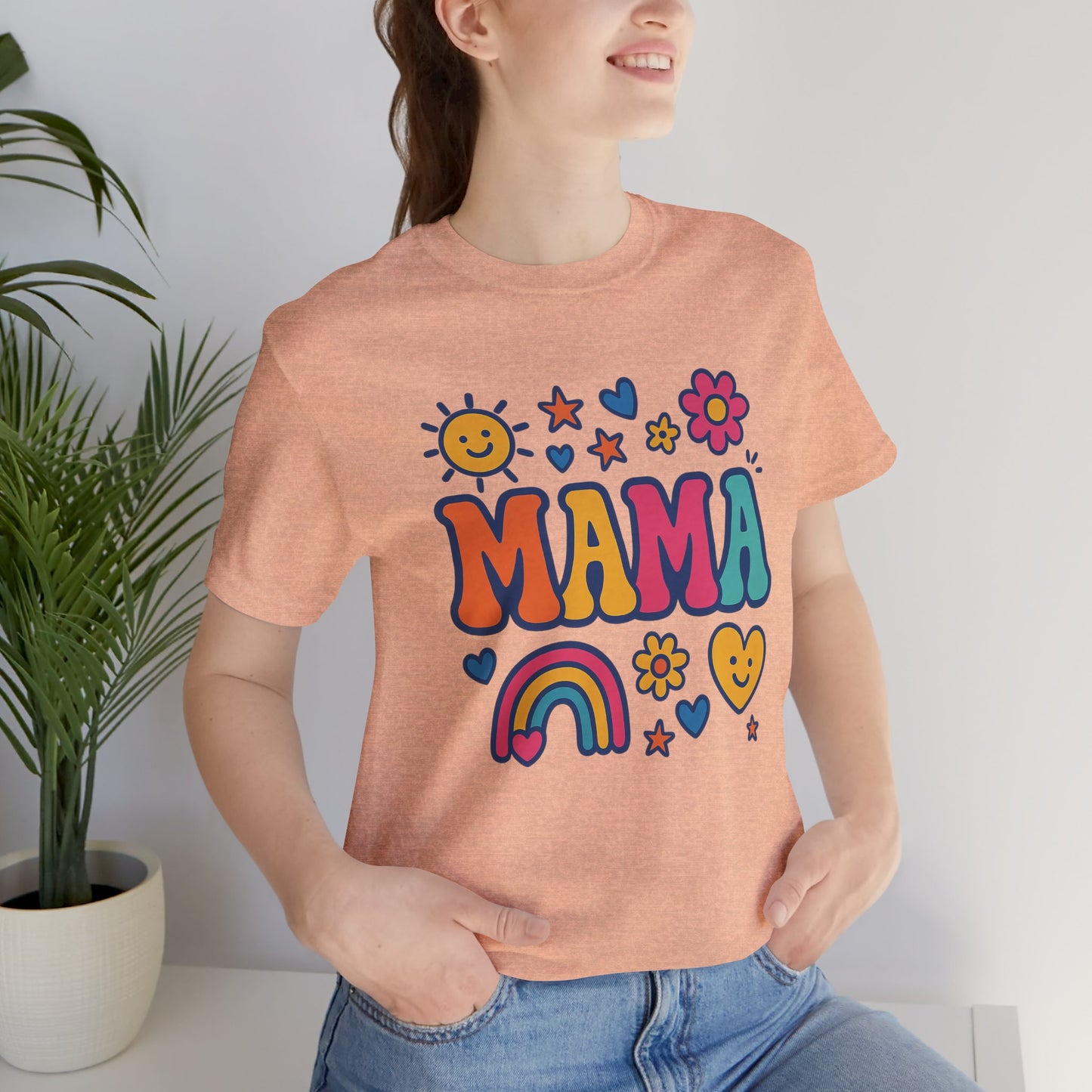 Colorful 'MAMA' Unisex Tee, Perfect Gift for Mother's Day, Mom's Birthday, Family Gatherings, Cheerful Casual Wear, Cute Trendy [...]