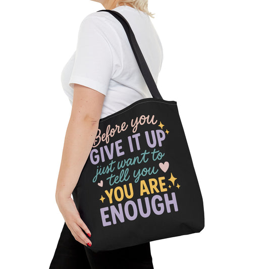 Empowering Message Tote Bag | Perfect for Motivational Gifts, Everyday Use, Beach Trips, Shopping, and Self-Care