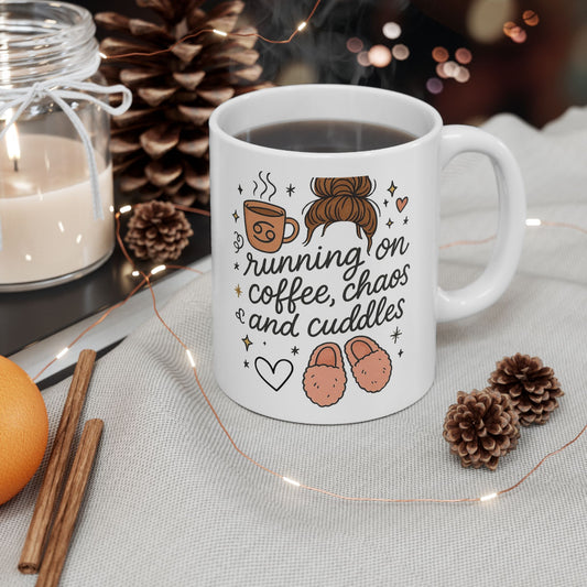 Cozy Ceramic Mug: Perfect for Caffeine Lovers, Coffee Enthusiasts, Gift for Friends, Home Office Accessories, Cute Mug