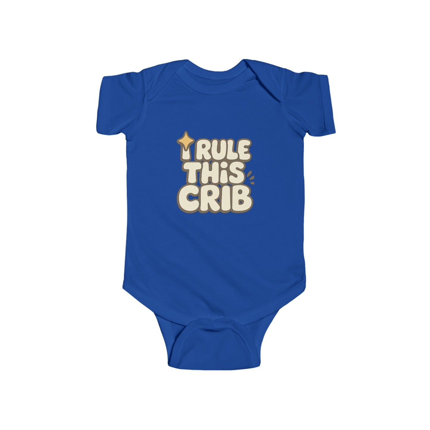 Infant Bodysuit - "Rule This Crib" - Adorable Baby Gift, Newborn Apparel, Cute Infant Outfit, Baby Shower Gift, Funny Baby Clothes