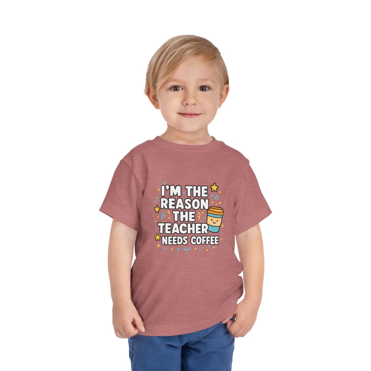 Toddler Teacher Appreciation Tee, Cute Toddler T-Shirt, Gifts for Teachers, Funny Kids Tee, Back to School Outfit, Coffee Lover Shirt