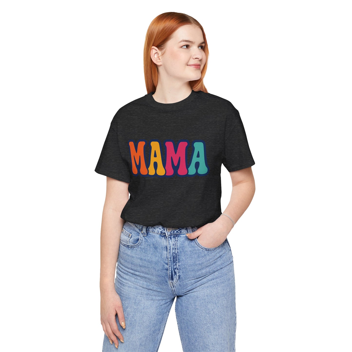Colorful Mama Tee, Fun Mom T-Shirt, Gift for Mother's Day, Comfortable Unisex Shirt, Family Gathering Apparel, Casual Wear