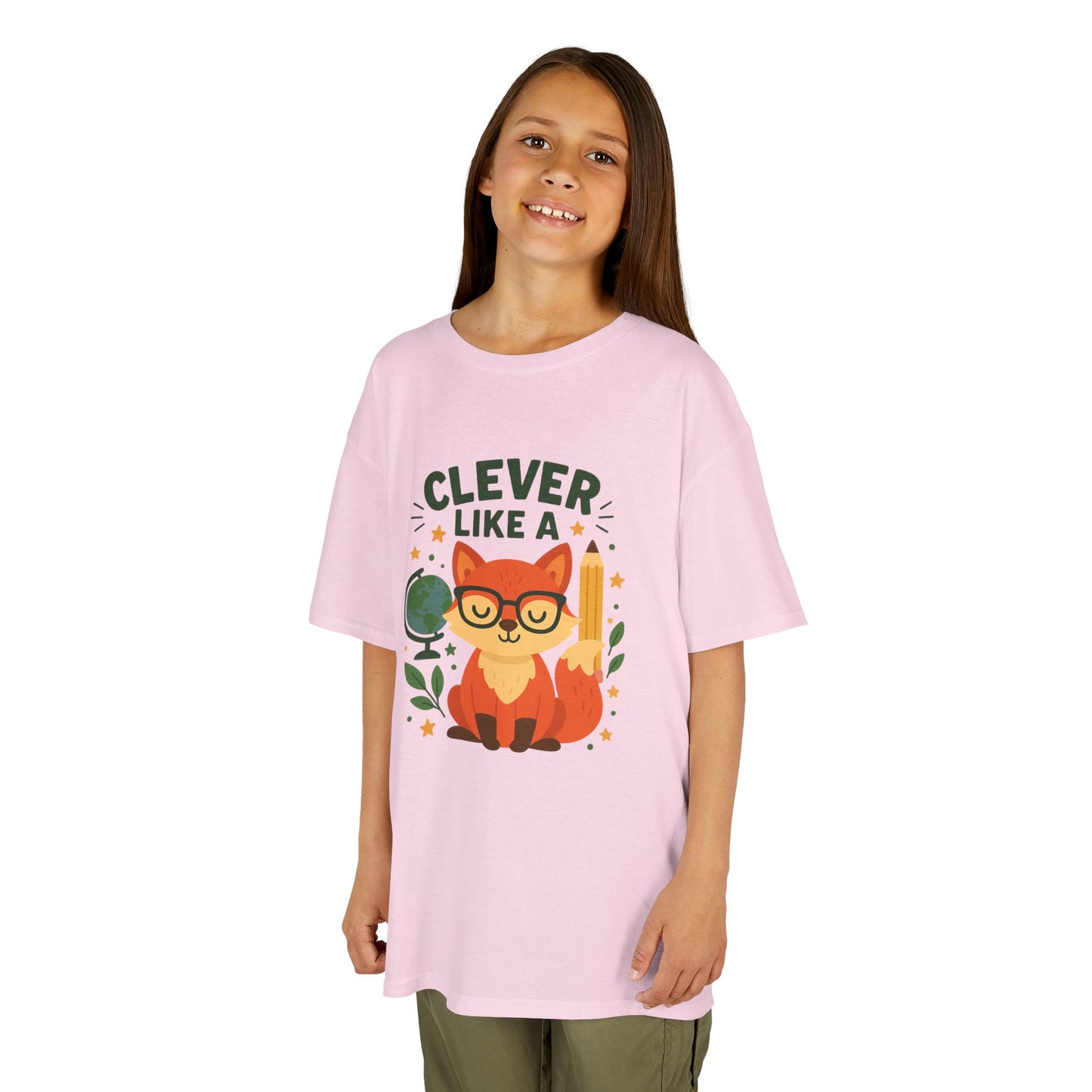 Clever Fox Kids Tee - Adorable Cotton T-Shirt for Young Animal Lovers, Everyday Wear, Gifts for Birthdays, Animal-Themed Parties, Back [...]