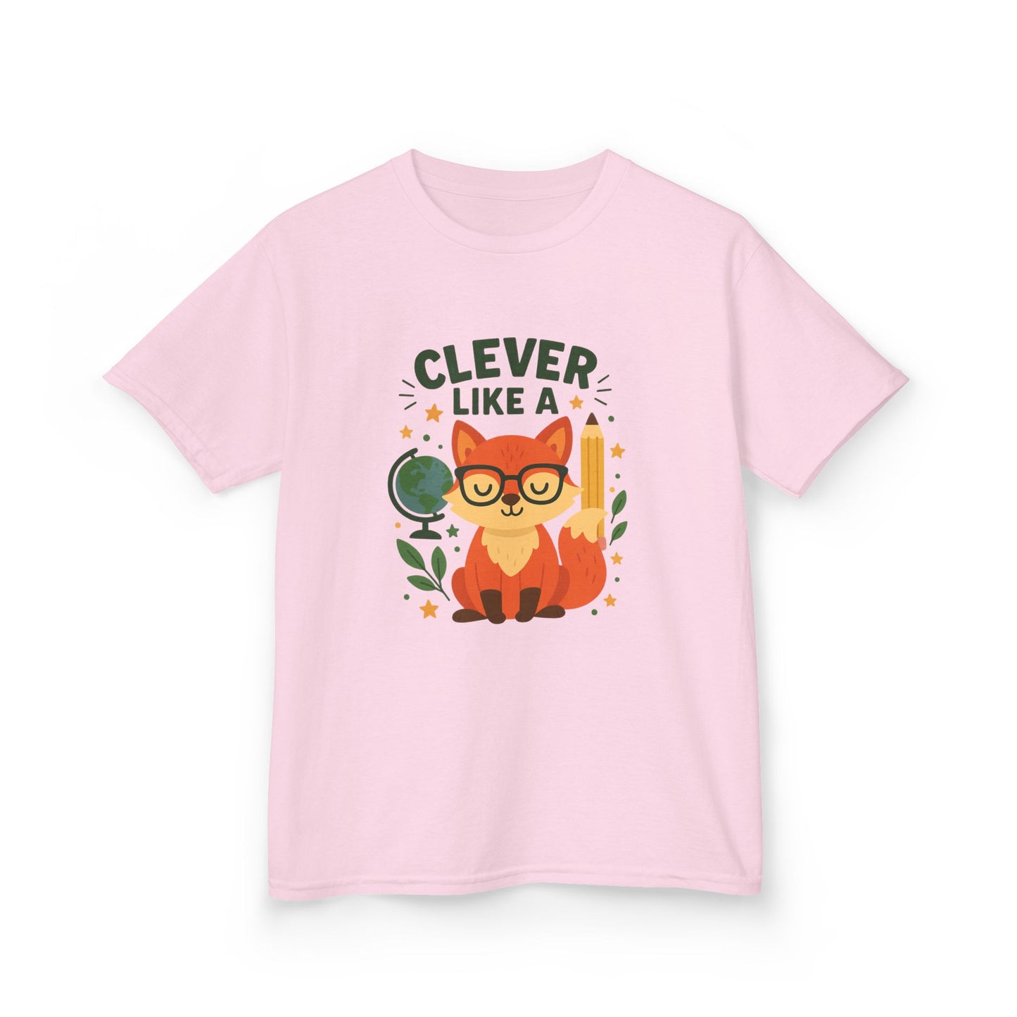 Clever Fox Kids Tee - Adorable Cotton T-Shirt for Young Animal Lovers, Everyday Wear, Gifts for Birthdays, Animal-Themed Parties, Back [...]