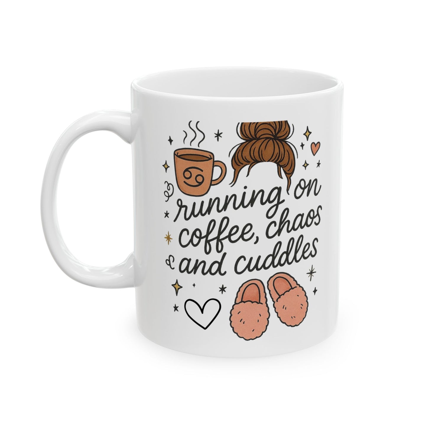 Cozy Ceramic Mug: Perfect for Caffeine Lovers, Coffee Enthusiasts, Gift for Friends, Home Office Accessories, Cute Mug
