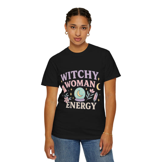 Witchy Woman Energy Comfort Colors T-Shirt | Boho Style Tee, Gift for Her, Astrology Shirt, Eco-Friendly Top, Casual Wear