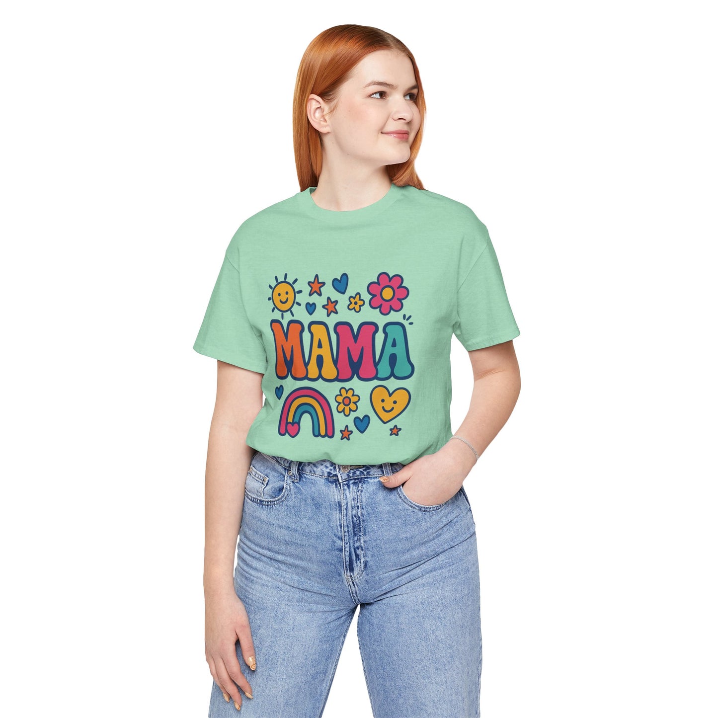 Colorful 'MAMA' Unisex Tee, Perfect Gift for Mother's Day, Mom's Birthday, Family Gatherings, Cheerful Casual Wear, Cute Trendy [...]