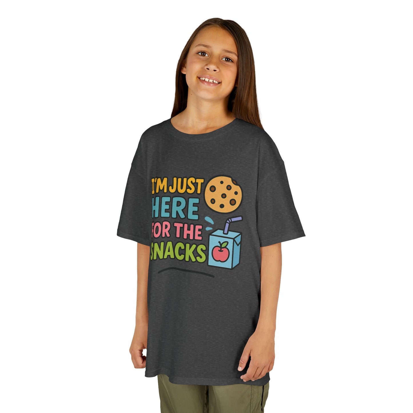 Kids Snack Time Tee - Fun Kids T-Shirt, Cute Cotton Tee, Snack Lover Gift, Funny Kids Apparel, Birthday Gift for Kids