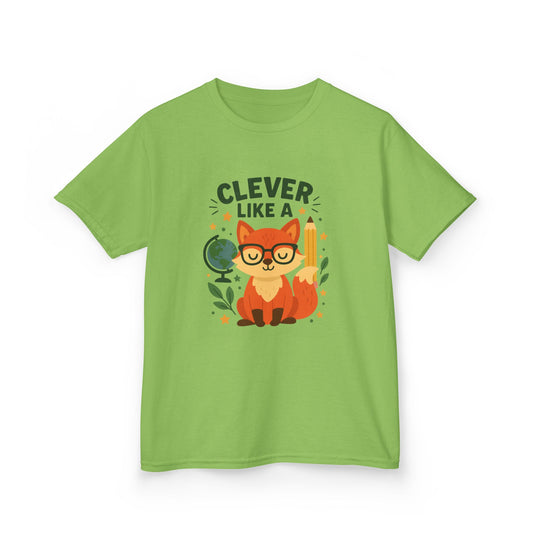 Clever Fox Kids Tee - Adorable Cotton T-Shirt for Young Animal Lovers, Everyday Wear, Gifts for Birthdays, Animal-Themed Parties, Back [...]