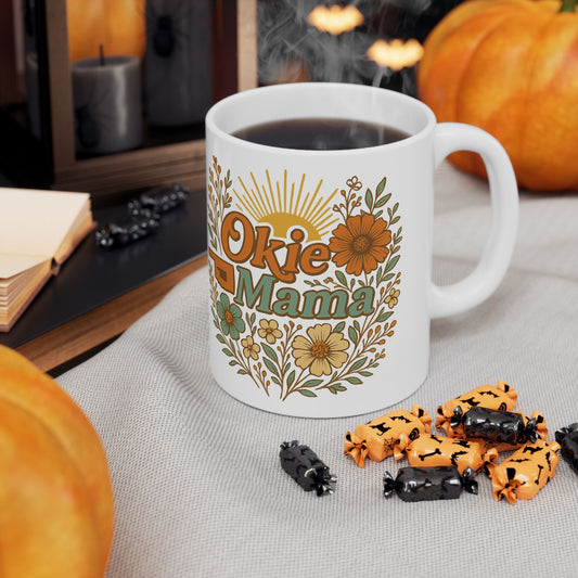 Floral Mother's Day Ceramic Mug | Gift for Mom | Coffee Cup | Tea Lover | 11oz & 15oz | Unique Home Decor | Present for Her