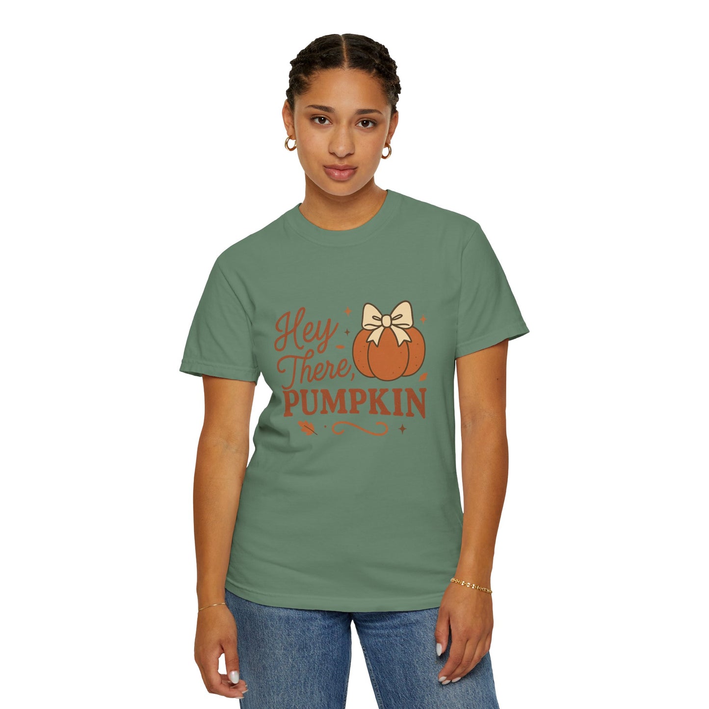 Hey There Pumpkin Comfort Colors T-Shirt, Cozy Autumn Tee for Halloween, Pumpkin Lover Gift, Fall Celebration Top, Seasonal Wear
