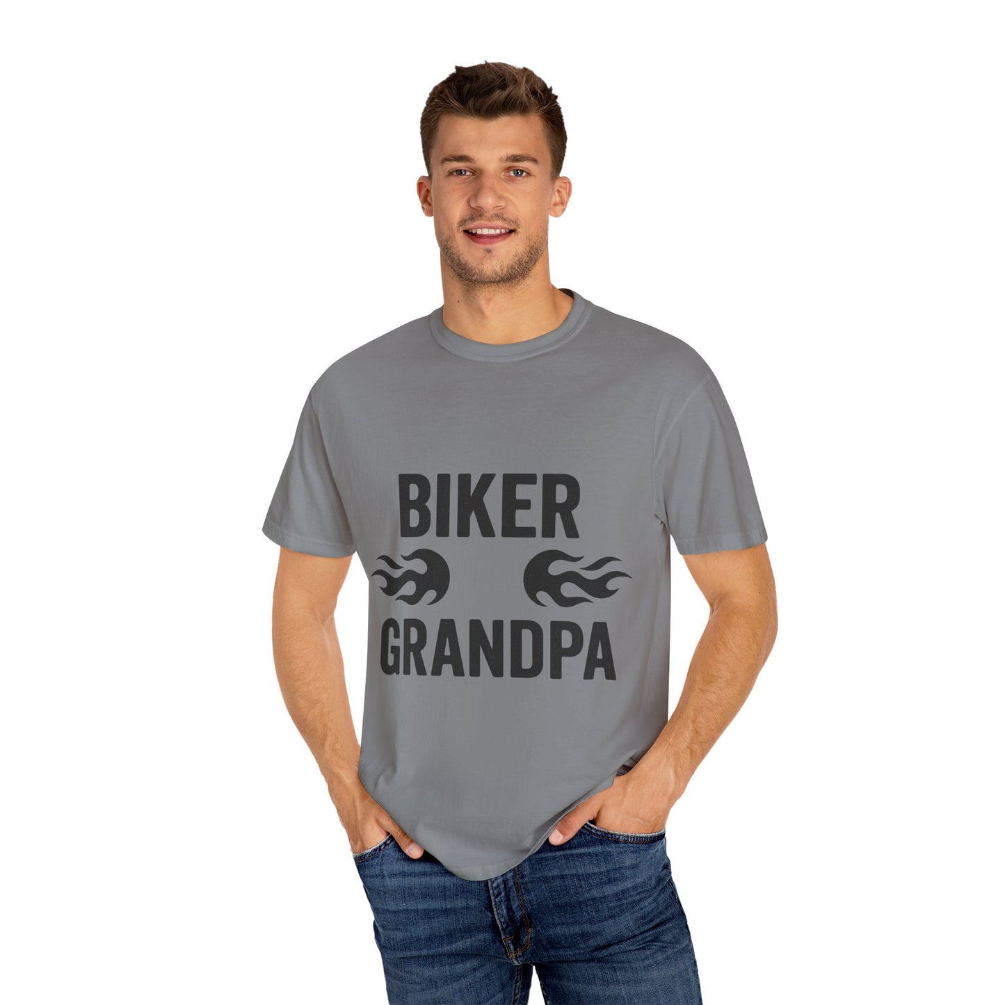 Biker Grandpa T-Shirt | Cool Gift for Motorcycle Lovers, Father's Day, Grandpa Birthday, Casual Wear, Unique Apparel