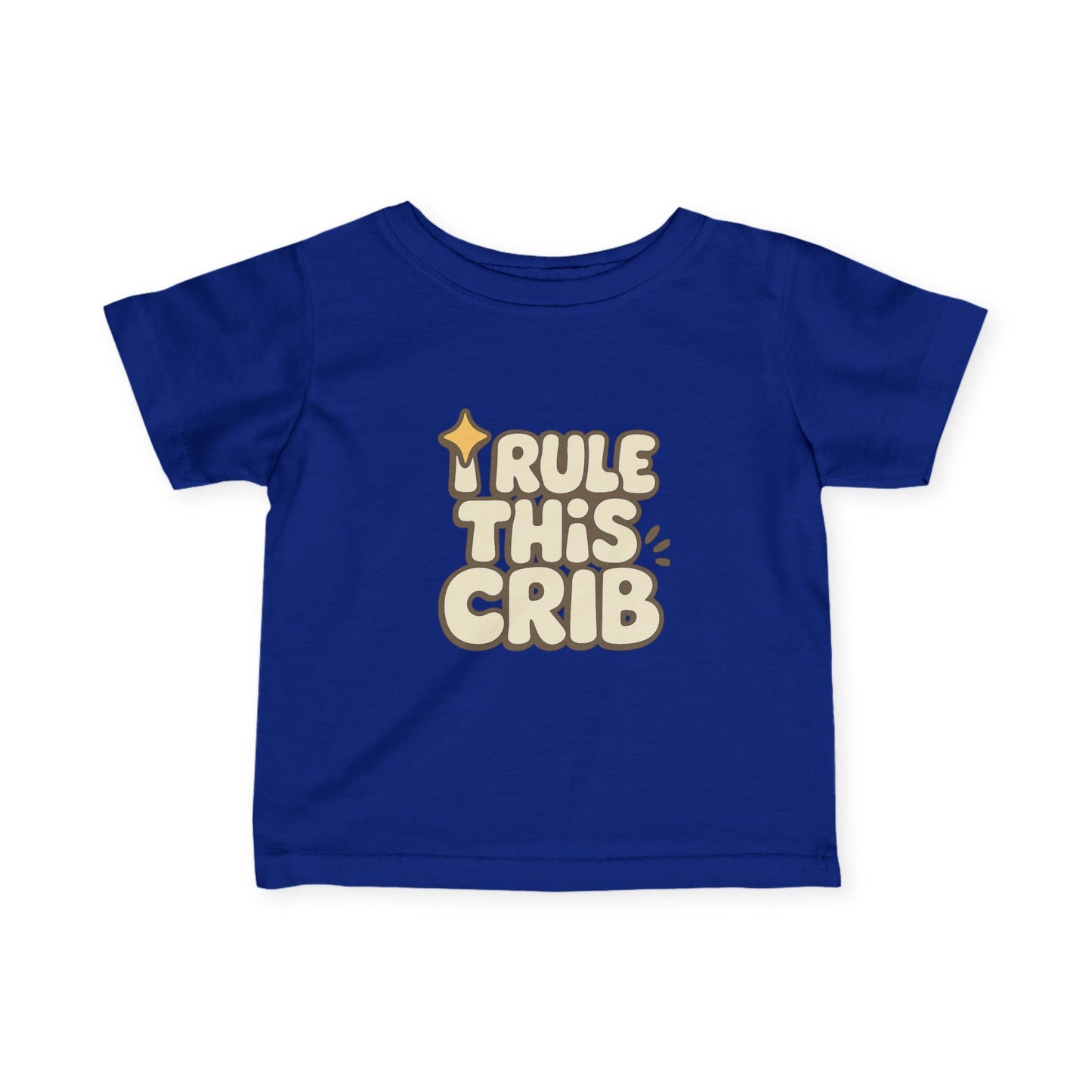 Funny Infant Tee, I Rule This Crib Shirt, Baby Gift, Cute Toddler Clothing, Newborn Outfit, Baby Shower Present, Kids Fashion