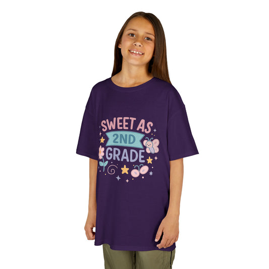 Sweet as 2nd Grade Kids Tee, Cute Kids T-Shirt, Back to School Shirt, Butterfly Design, Kids Gift, Spring Outfit, Children's Apparel