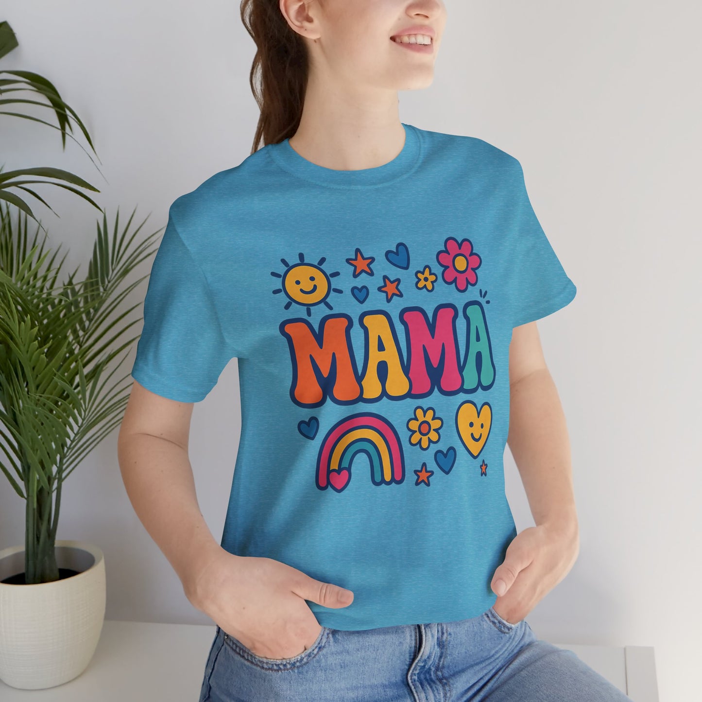Colorful 'MAMA' Unisex Tee, Perfect Gift for Mother's Day, Mom's Birthday, Family Gatherings, Cheerful Casual Wear, Cute Trendy [...]