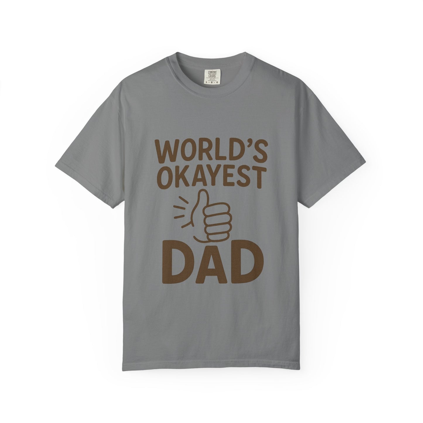 World's Okayest Dad Unisex T-shirt - Funny Gift for Father's Day, Casual Wear, Dad Humor, Great for Birthdays, Dad's Night Out