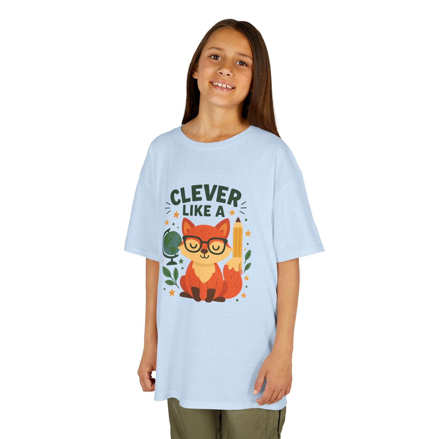 Clever Fox Kids Tee - Adorable Cotton T-Shirt for Young Animal Lovers, Everyday Wear, Gifts for Birthdays, Animal-Themed Parties, Back [...]