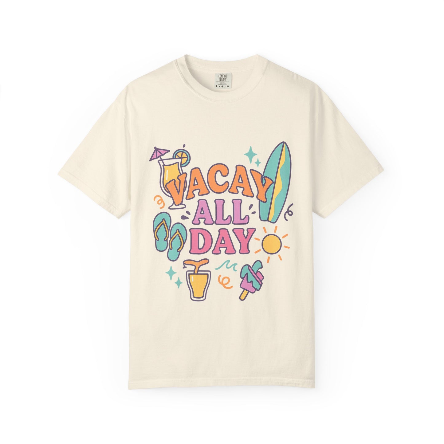 Cool Vacation Vibes T-shirt - Casual Summer Tee, Unisex Apparel, Beach Outfit, Travel Shirt, Fun Gift for Holidays