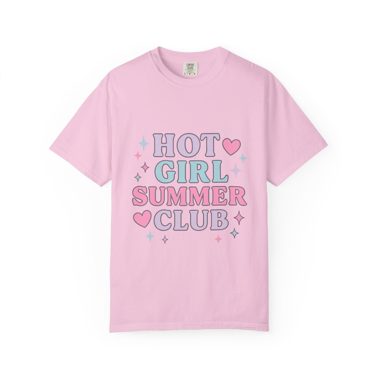 Hot Girl Summer Club Comfort Colors T-Shirt, Trendy Summer Tee, Unisex Graphic Shirt, Vibe T-Shirt, Summer Fashion, Casual Outfit, Fun Gift