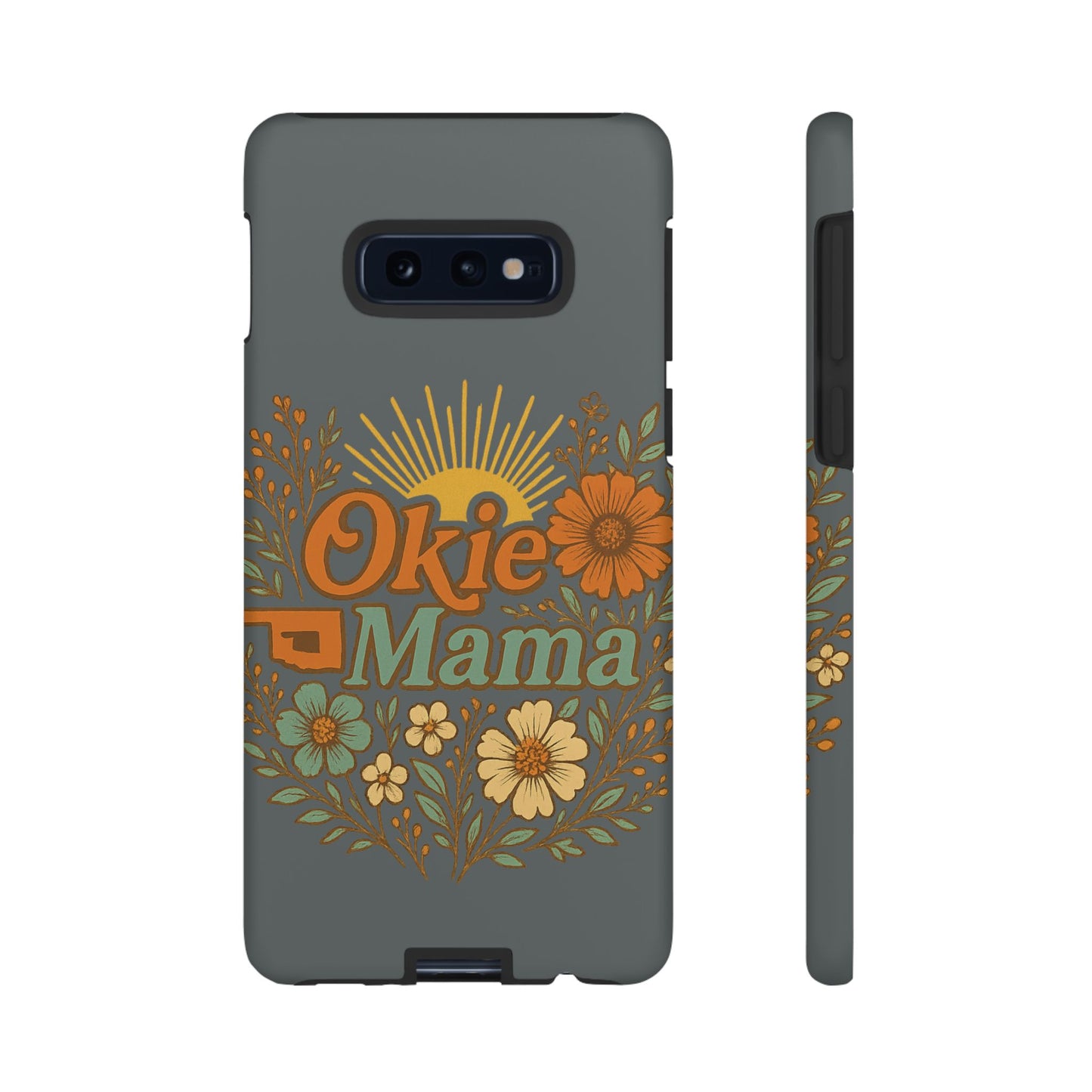 Floral Phone Case for Okie Mamas, Custom Tough Case, Gift for Mothers Day, Birthday, Stylish Phone Cover, Nature-Inspired Design