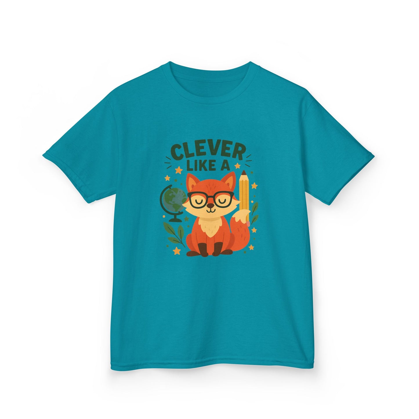 Clever Fox Kids Tee - Adorable Cotton T-Shirt for Young Animal Lovers, Everyday Wear, Gifts for Birthdays, Animal-Themed Parties, Back [...]