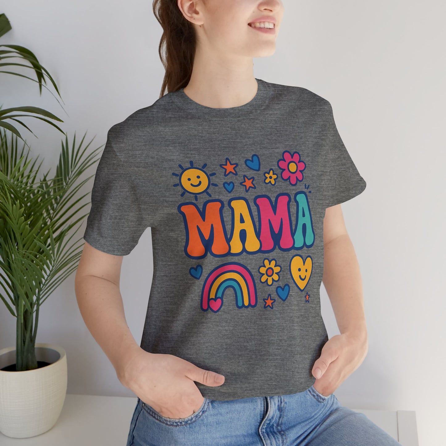 Colorful 'MAMA' Unisex Tee, Perfect Gift for Mother's Day, Mom's Birthday, Family Gatherings, Cheerful Casual Wear, Cute Trendy [...]