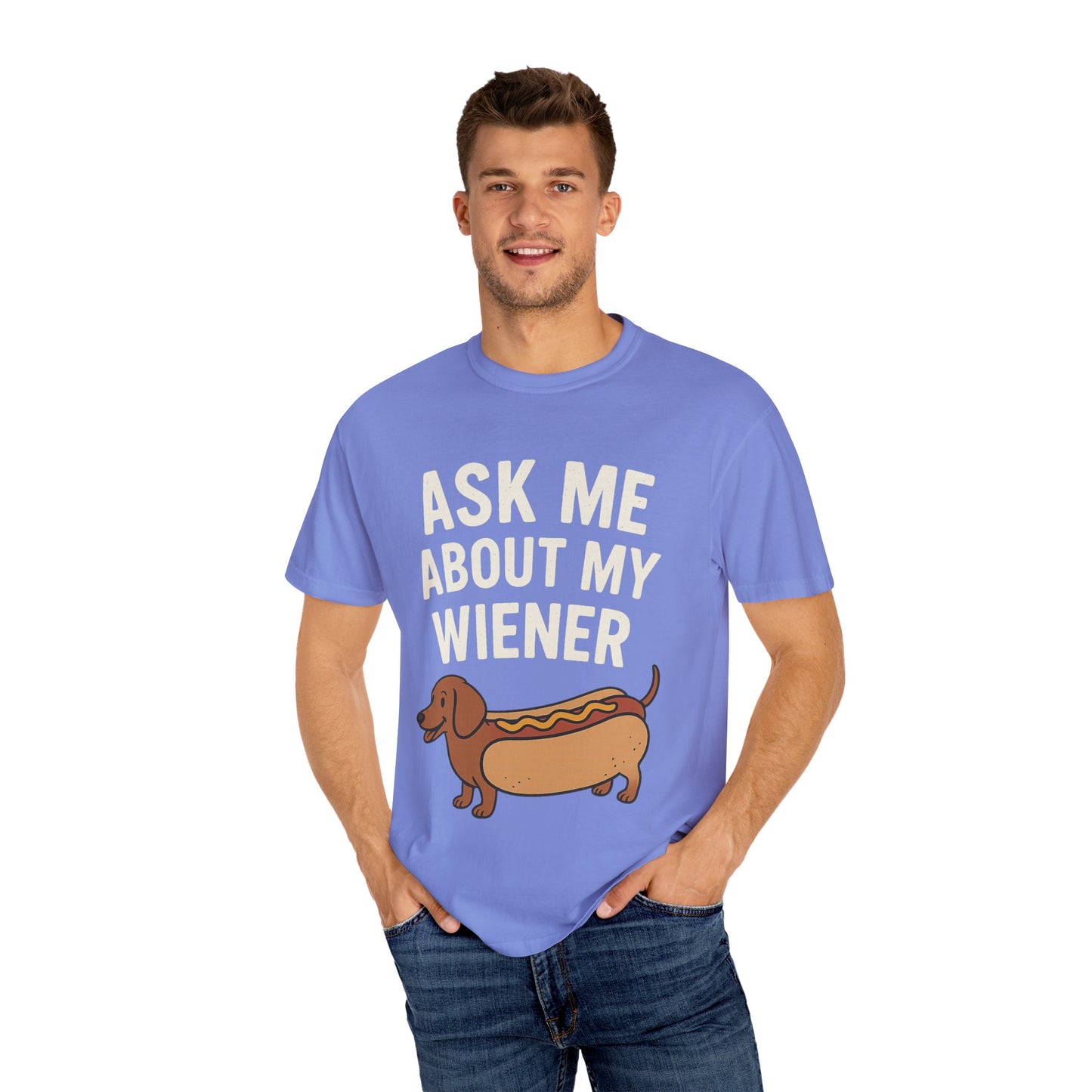 Funny Dog Lover T-Shirt, Unisex Garment-Dyed Tee for Pet Owners, Dog Meme Shirt, Casual Wear, Gift for Dog Lovers