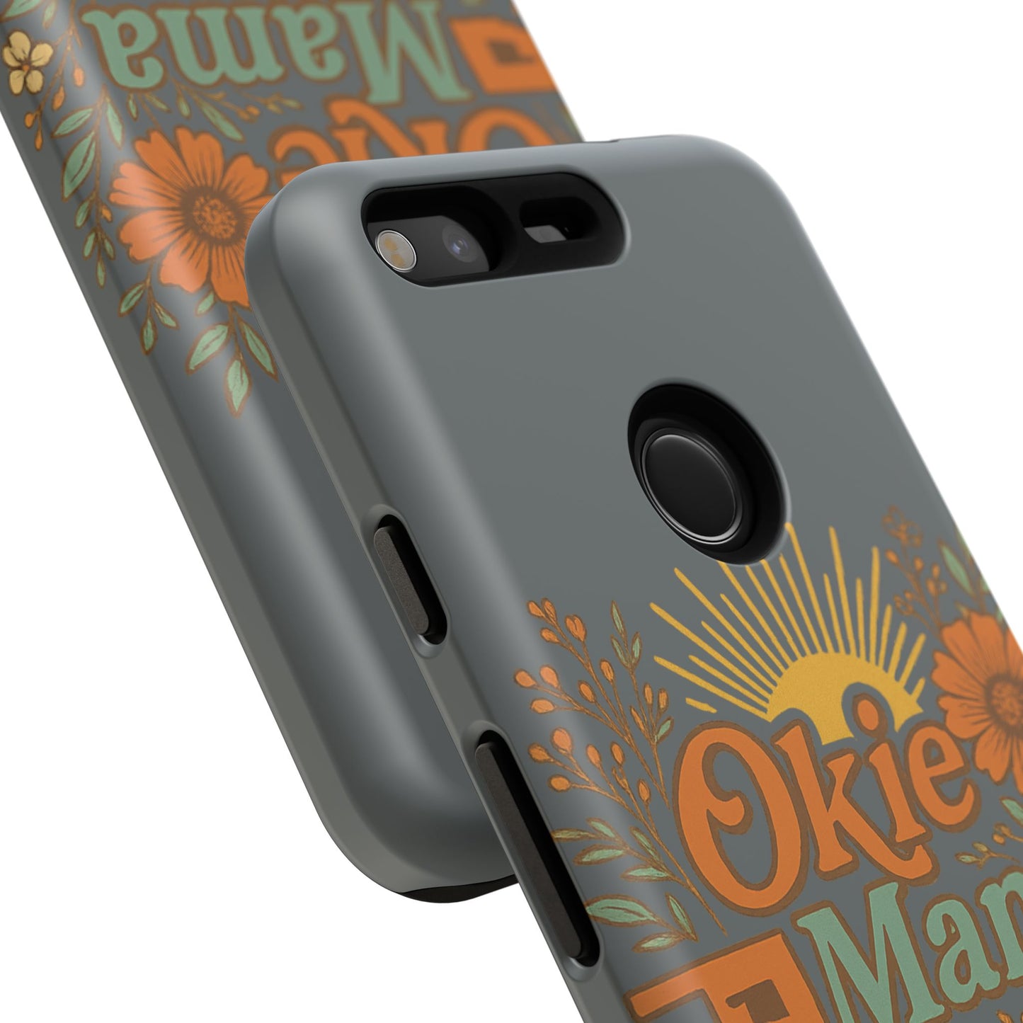 Floral Phone Case for Okie Mamas, Custom Tough Case, Gift for Mothers Day, Birthday, Stylish Phone Cover, Nature-Inspired Design
