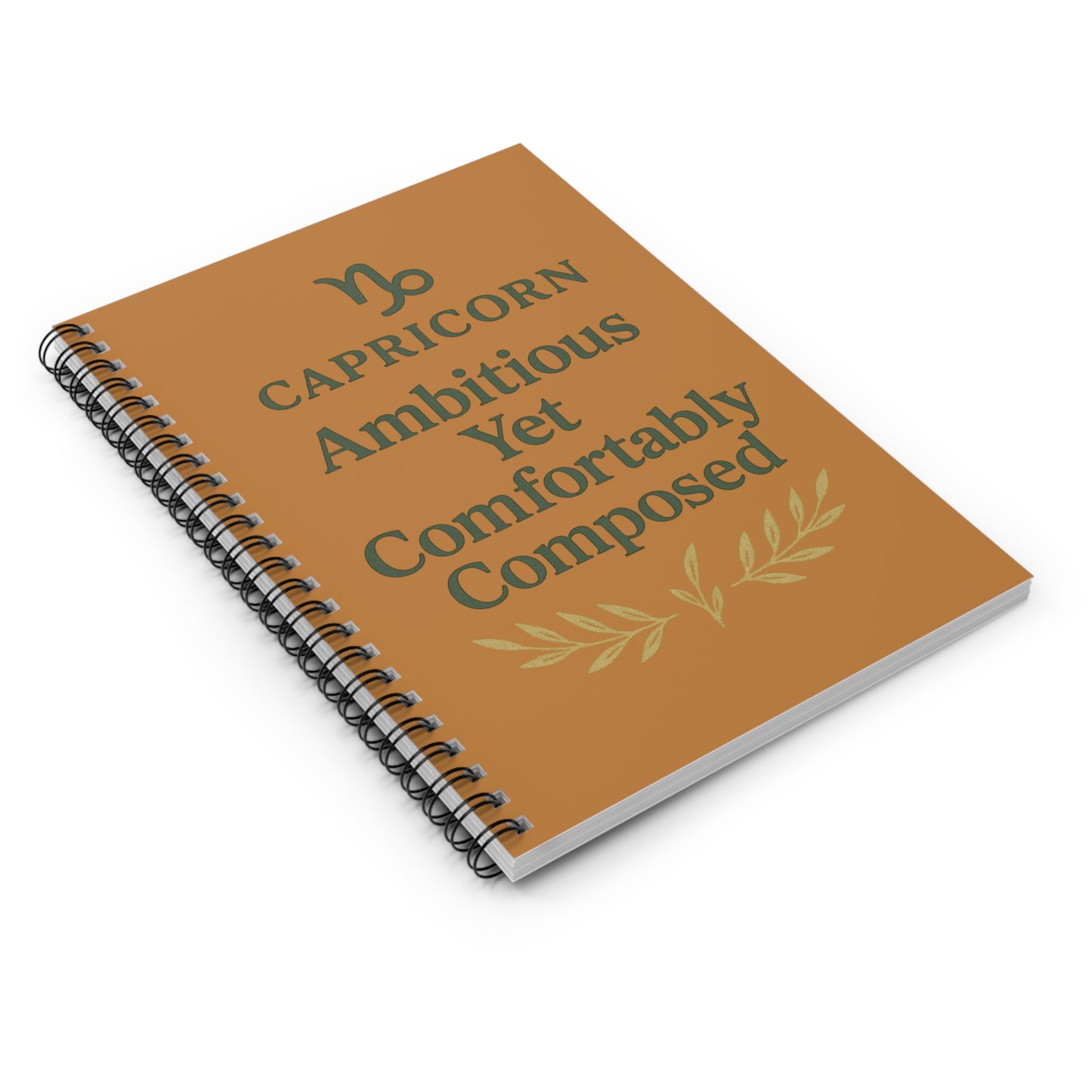 Capricorn Spiral Notebook - Ambitious Yet Comfortably Composed, Astrology Journal, Gift for Capricorn, Daily Planner, Motivational [...]
