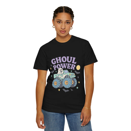Ghoul Power Monster Truck Comfort Colors T-Shirt | Spooky Halloween Tee | Unisex Gift for Ghost Lovers, Halloween Celebration, Alternative Fashion