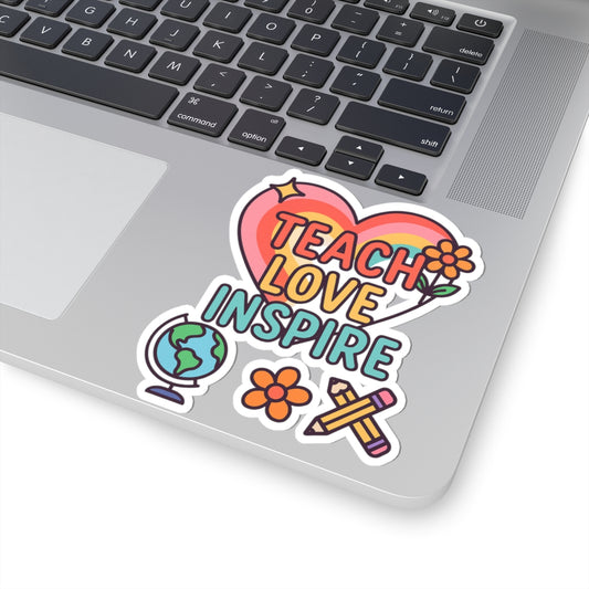 Colorful Teacher Inspiration Kiss-Cut Stickers | Motivational Classroom Decor, Gifts for Educators, Journal Aesthetic, Back-to-School [...]