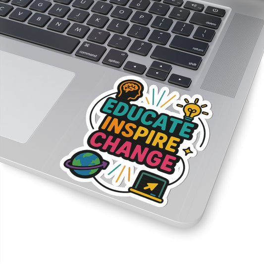 Inspiring Educational Kiss-Cut Stickers, Motivational Vinyl Decals, Laptop Stickers, Teacher Gifts, Study Supplies, Classroom Decor