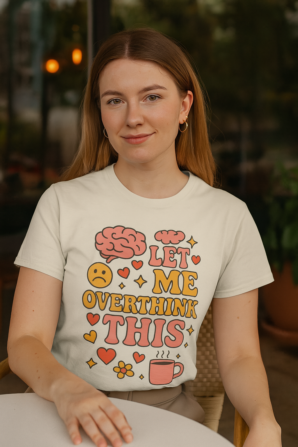 Let Me Overthink This Comfort ColorsT-Shirt - Comfy Casual Wear for Overthinkers, Gift for Mental Health Awareness, Relaxed Unisex Tee