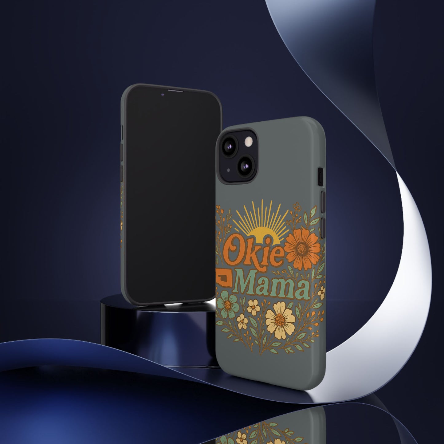 Floral Phone Case for Okie Mamas, Custom Tough Case, Gift for Mothers Day, Birthday, Stylish Phone Cover, Nature-Inspired Design