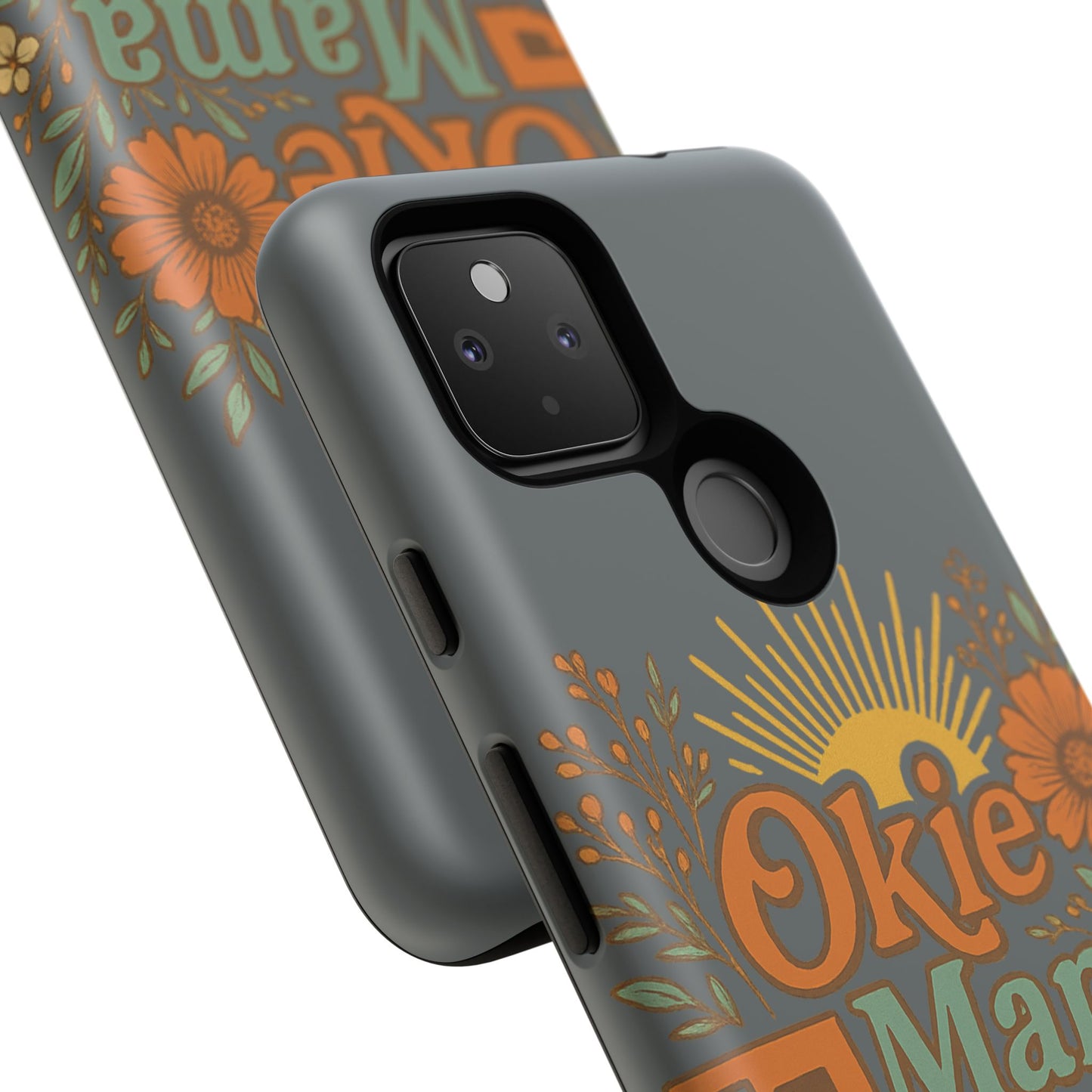 Floral Phone Case for Okie Mamas, Custom Tough Case, Gift for Mothers Day, Birthday, Stylish Phone Cover, Nature-Inspired Design