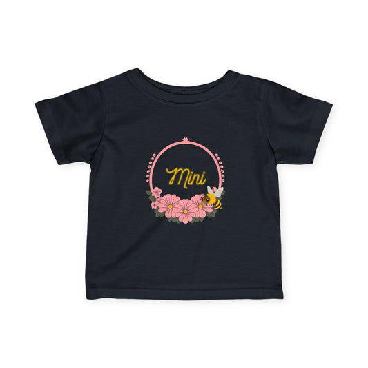 Floral Mini Baby Tee, Infant T-Shirt, Baby Shower Gift, Cute Toddler Shirt, Spring Fashion for Kids
